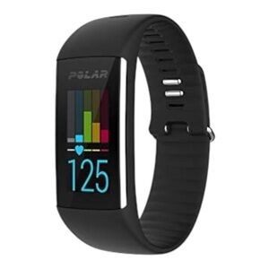 Polar A360 Fitness Step Tracker Small Black Waterproof Touchscreen Heart Rate